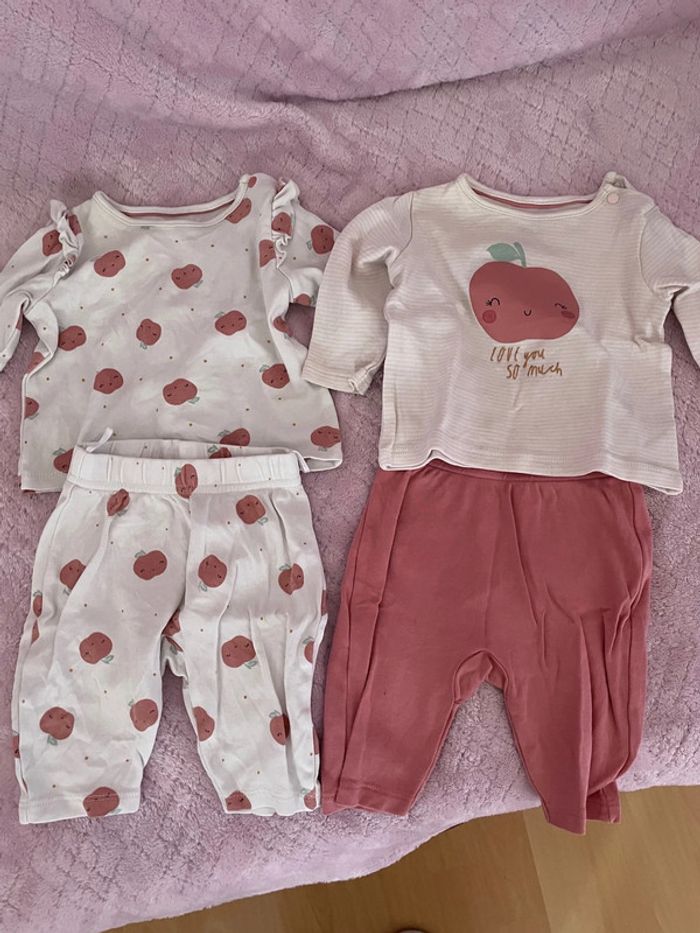 Lot de 2 pyjamas 2 pièces bébé