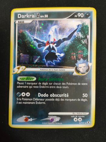 Darkrai niv 58 3/111 Holo Platine Rivaux Émergents