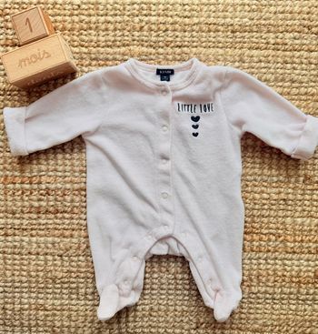 Pyjama velours Kiabi 1mois / 54cm