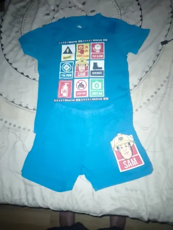 Pyjama short Sam le Pompier
