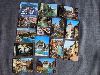 Lot de 14 cartes postales vintage Annecy