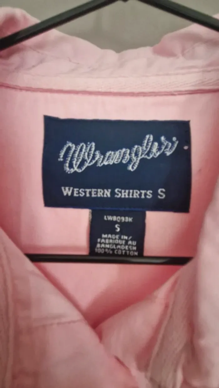 Chemise rose wrangler femme S - photo numéro 2