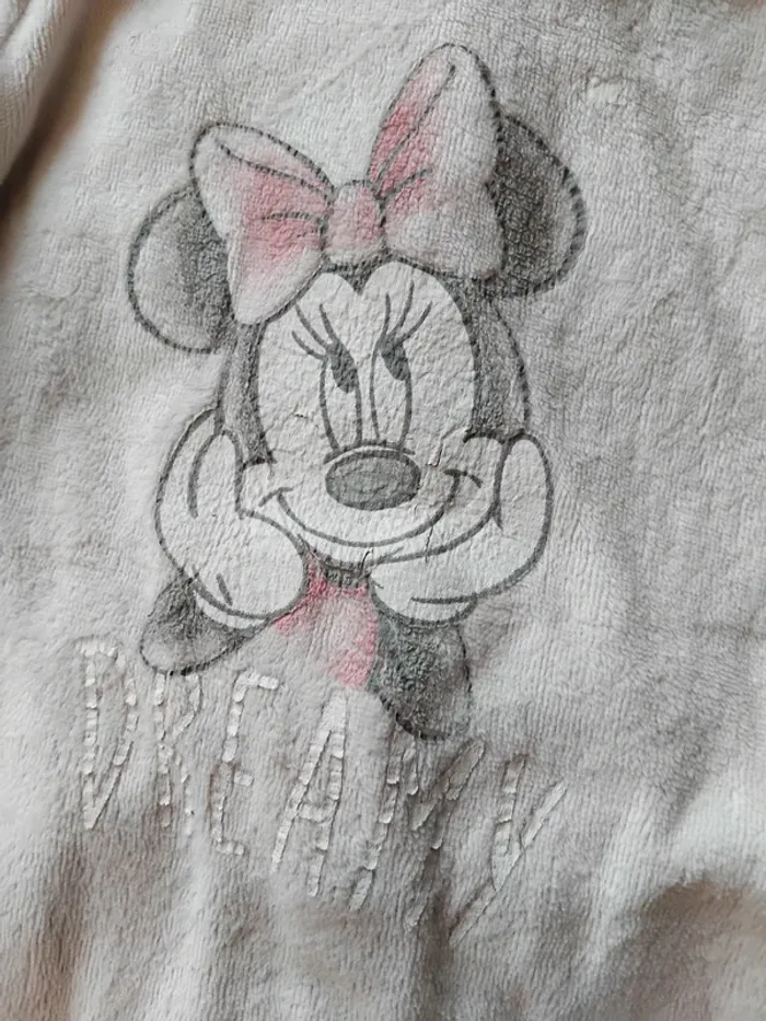👗 grenouillère pyjama une pièce fille Minnie rose pale 18 mois - photo numéro 2