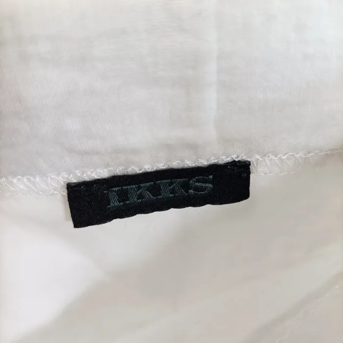Mini jupe-short blanche IKKS enfant 5 ans – été, coton, volant, léger, style bohème A801 - photo numéro 3
