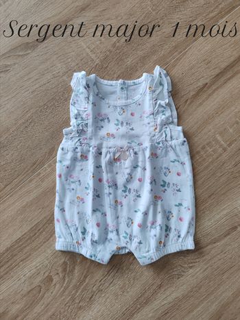 Barboteuse/Pyjama été Sergent Major 1 mois