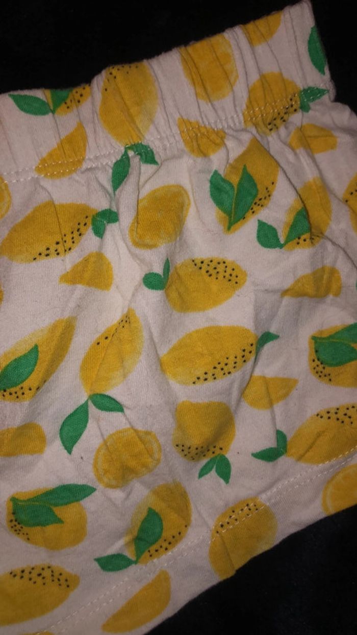 Mini-short citrons fille 10-12 ans - photo numéro 3