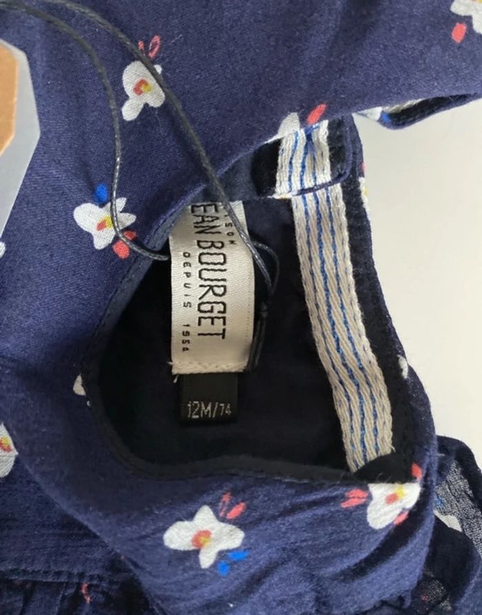 Robe de marque Jean Bourget, taille 12 mois, 74 cm valeur 48 € - photo numéro 4
