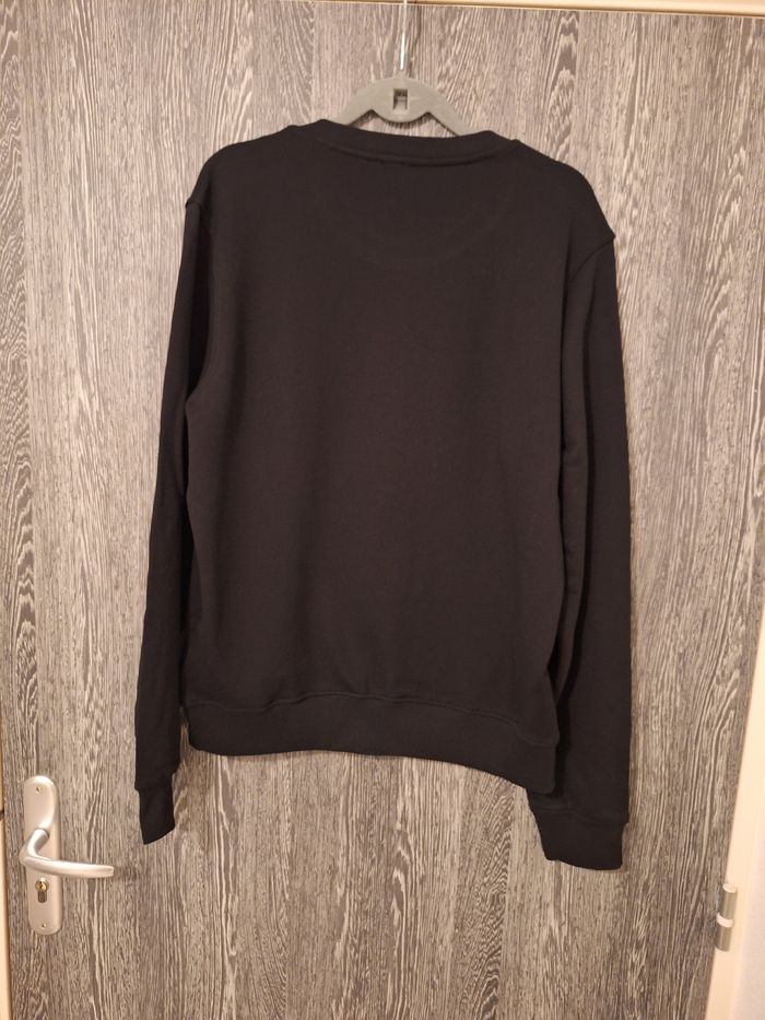 Sweat molletonné léger noir imprimé Diesel homme 40 - photo numéro 2