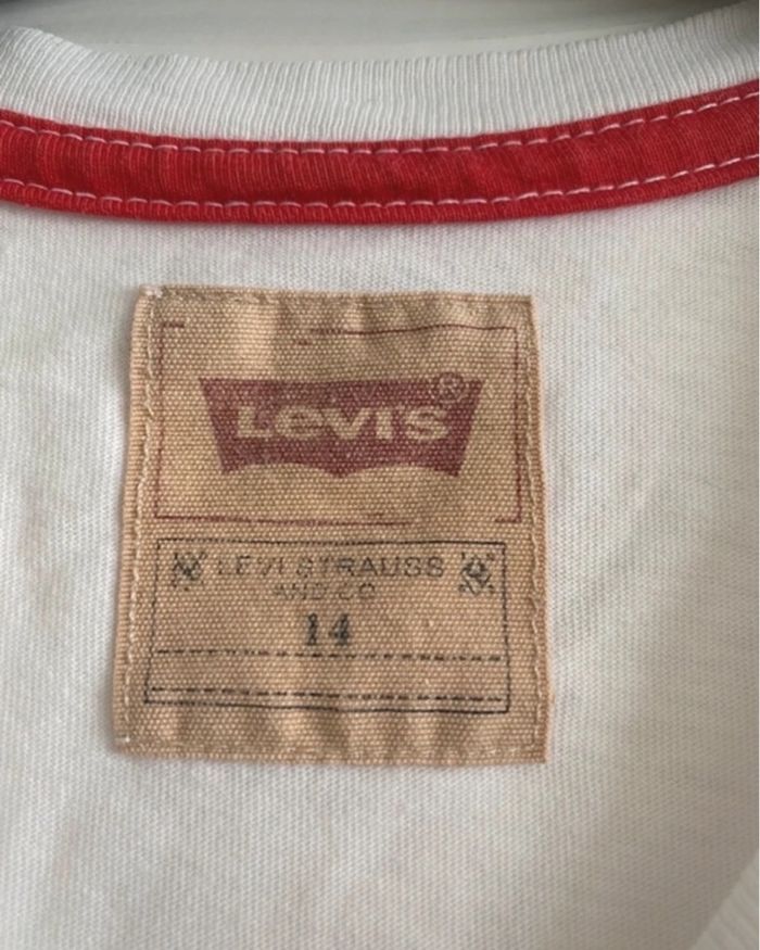 T-shirt basique blanc avec le logos rouge Levi’s - photo numéro 4