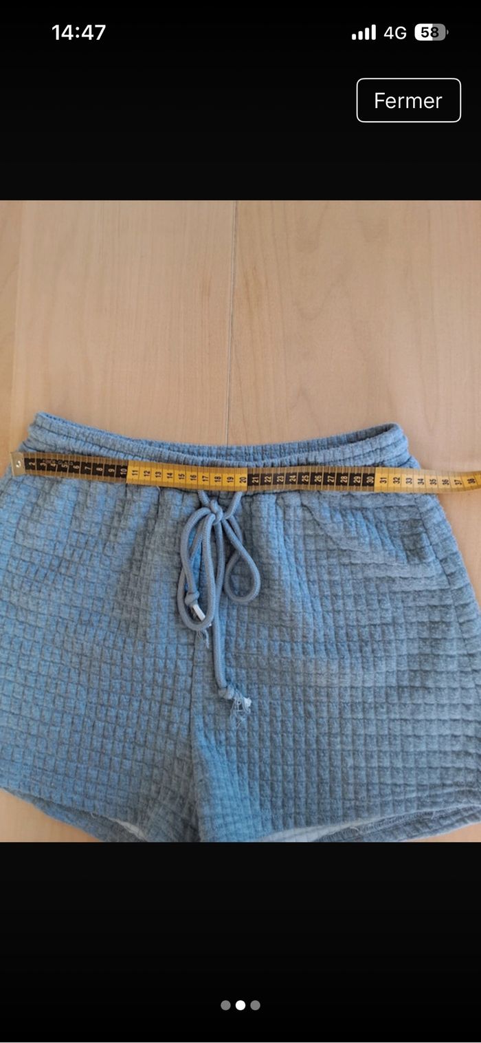 Ensemble gris short-débardeur - photo numéro 2