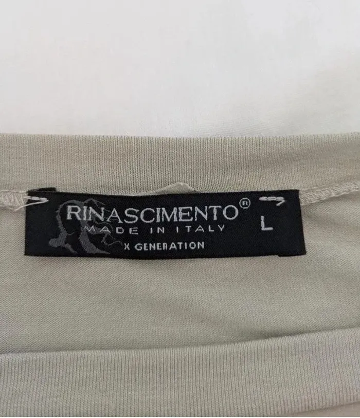 Blouse d'été beige finitions dentelle - Rinascimento - taille L - photo numéro 4