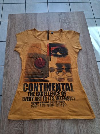 Tee shirt moutarde ts