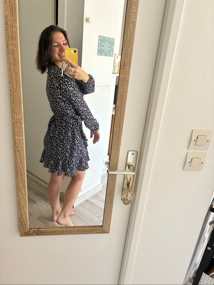 Robe portefeuille only à fleurs