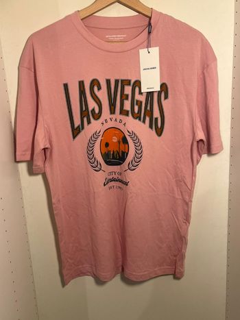 T-shirt coton JACK & JONES Originals “Las Vegas” – Modèle City of Entertainment – Taille S