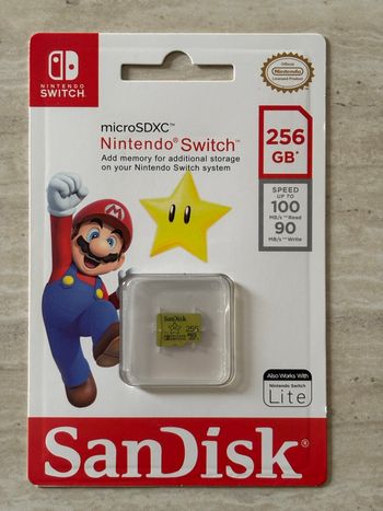 Micro SD 256 Go SanDisk officielle Nintendo switch