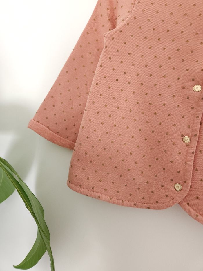 Gilet rose à pois dorés Tape à l'œil 23 Mois - photo numéro 3