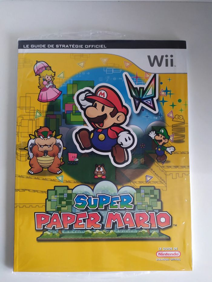 Guide de stratégie officiel Super Paper Mario Nintendo wii neuf