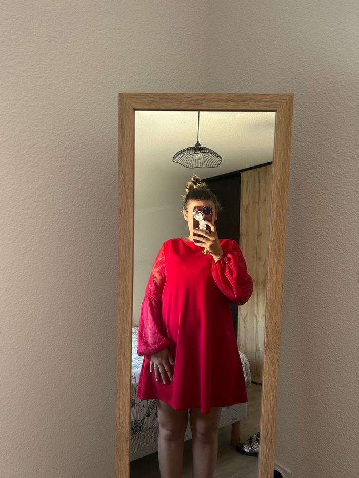 Robe courte manches bouffante - photo numéro 2
