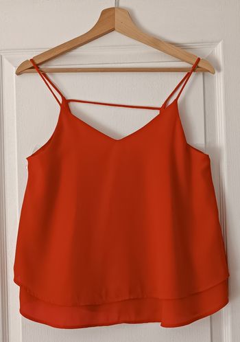 Top Bretelles Fines Rouge Pieces Femme