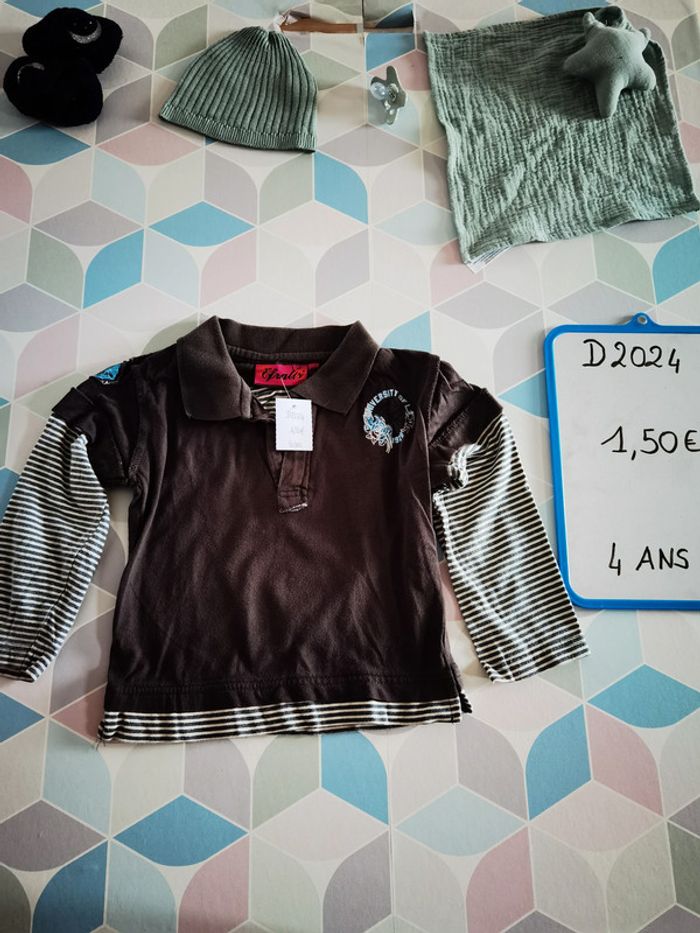 D2024 - tee-shirt garçon 4 ans - photo numéro 3
