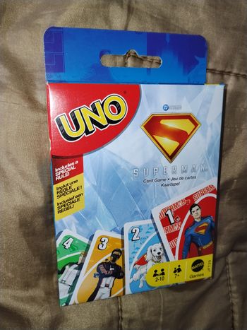 uno mattel superman 