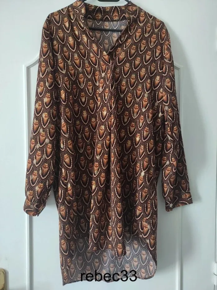 Robe Tunique imprimer manches longues