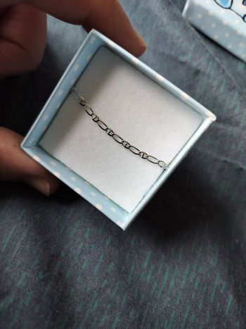 Gourmette bracelet argent enfant 13 cm neuve 