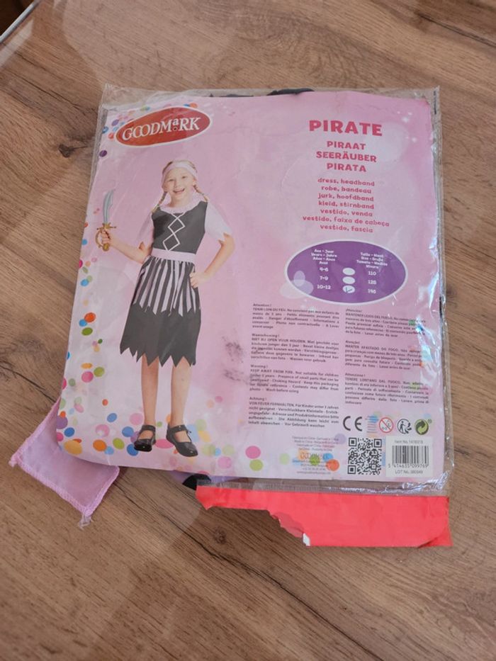 Déguisement pirate petite fille 10/12 ans 146 cm