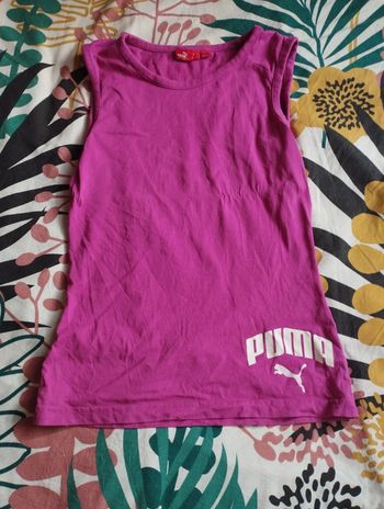 Tee shirt femme de sport puma fushia M