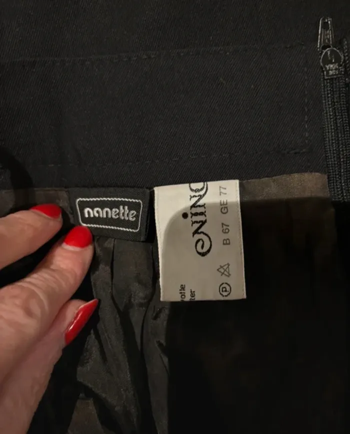 Jupe noire plissée nanette – taille 36 / S - photo numéro 5