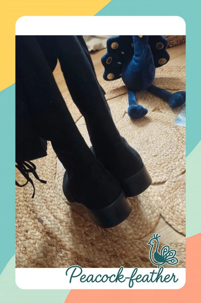Bottes Cuissardes noires 36 - photo numéro 7