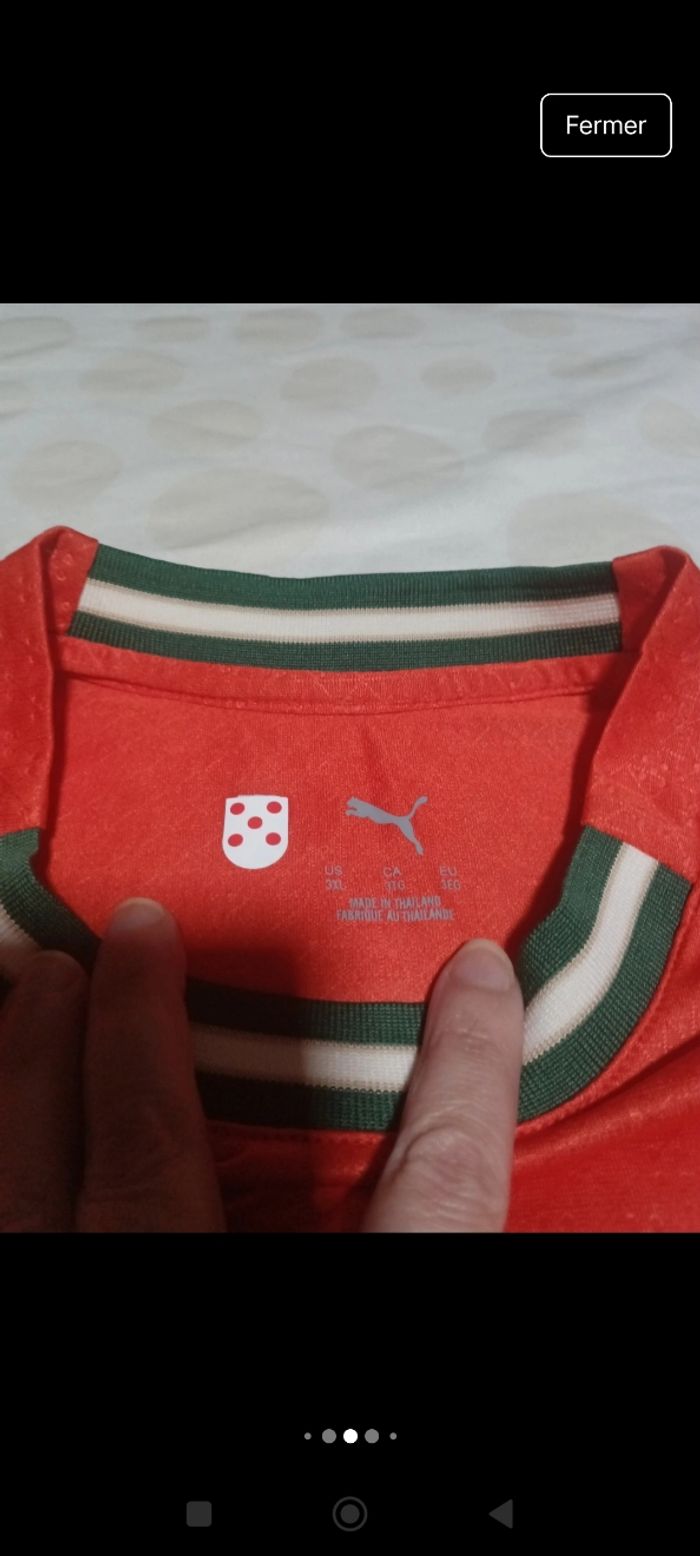 Tee shirt homme foot puma Portugal pepe taille 2XL domicile 2025 - photo numéro 5