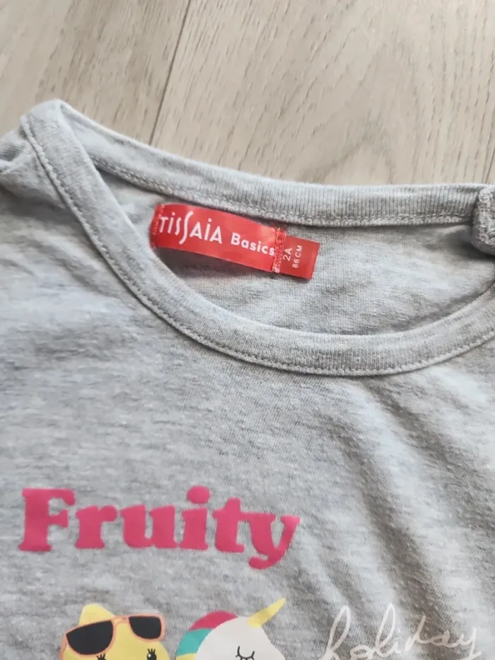 Pyjama short fruits 86cm 2 ans - photo numéro 3