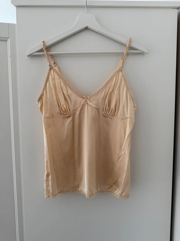 Superbe Caraco avec dentelle en soie 🌸 42 XL - photo numéro 6