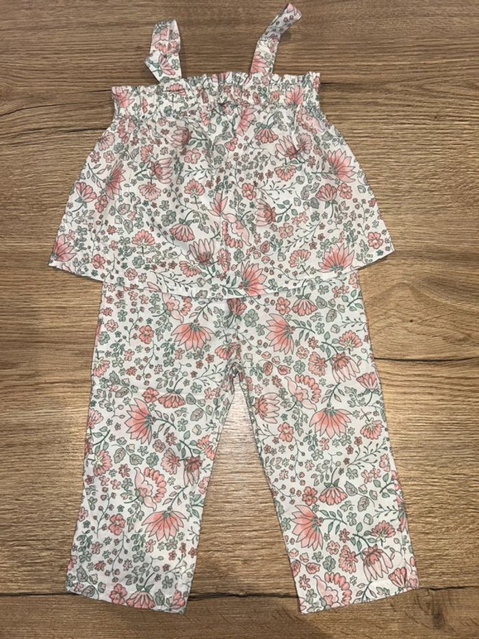 Ensemble fleurie haut + pantalon