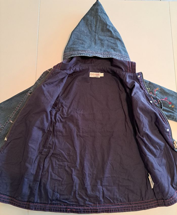 Manteau en jean fille 3 ans TBE - photo numéro 4