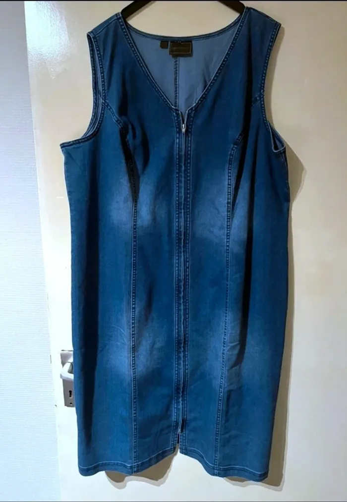 Robe jean fermeture éclair 50