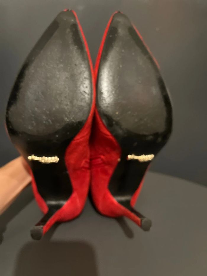 Magnifique bottines Primadonna rouge diabolique à lacets et fermeture éclair pointure 38 - photo numéro 12