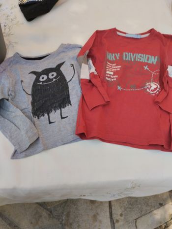 lot tee shirts manches longues