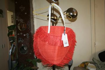 🌸🎄Cadeau de Noël 🎄Grand cabas paille "Naf Naf" Neuf  🌸