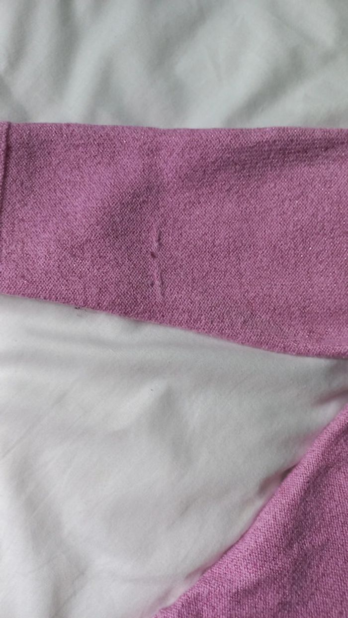 Gilet rose pailleté esprit - photo numéro 6