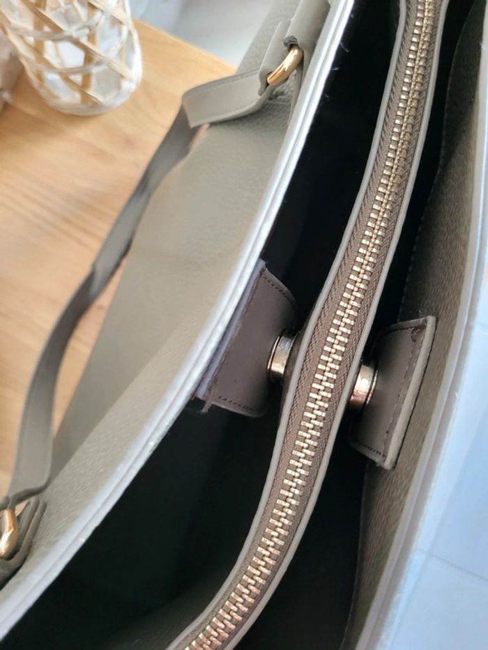 Grand sac cabas Valentino gris taupe Superman - photo numéro 8