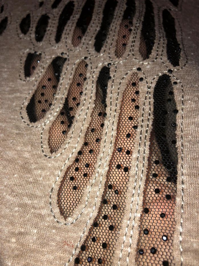 Pull léger beige col v It Hippie - photo numéro 5