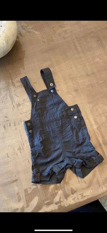 Salopette short 3 mois