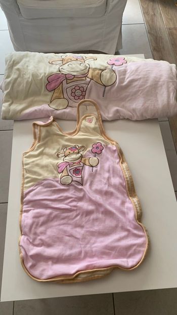 Ensemble couverture et turbulette 0-6 mois