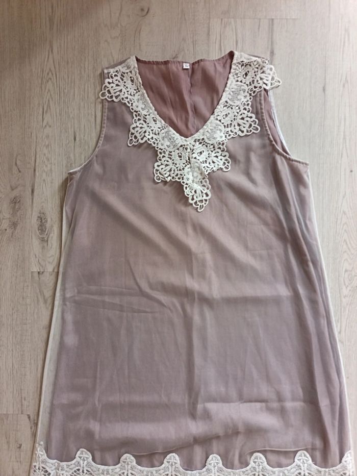 Robe XL 42 tunique femme dentelle très bon etat - photo numéro 6