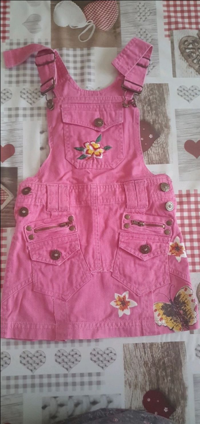 Robe en jean rose