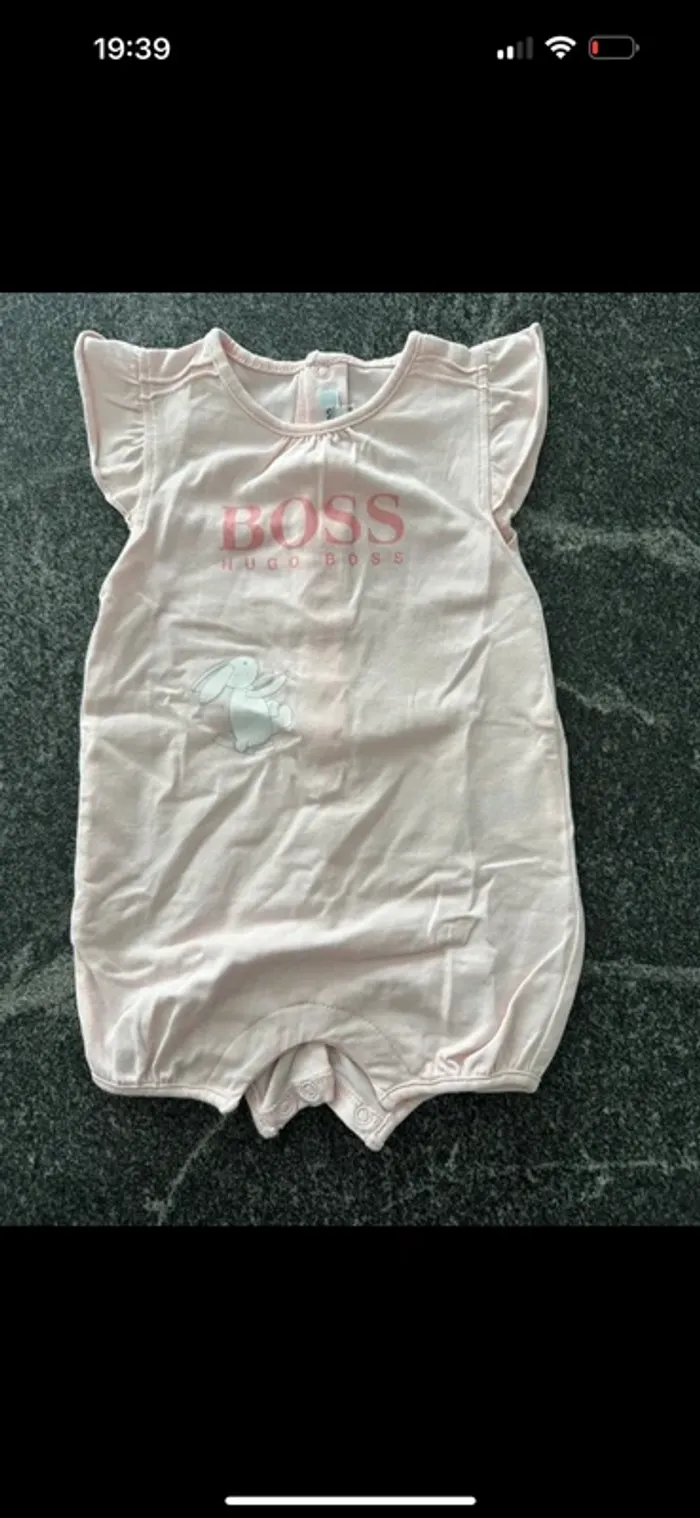 Combi short fille 3 mois Hugo Boss - photo numéro 3