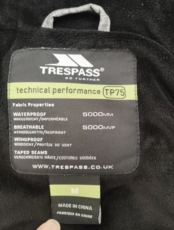Blouson femme de ski gris marque trespass taille M - photo numéro 9