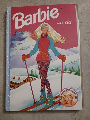 livre Barbie au ski, pages décalées